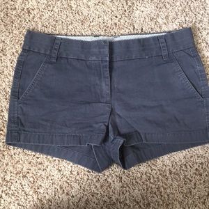J Crew Navy/Charcoal Chino Shorts